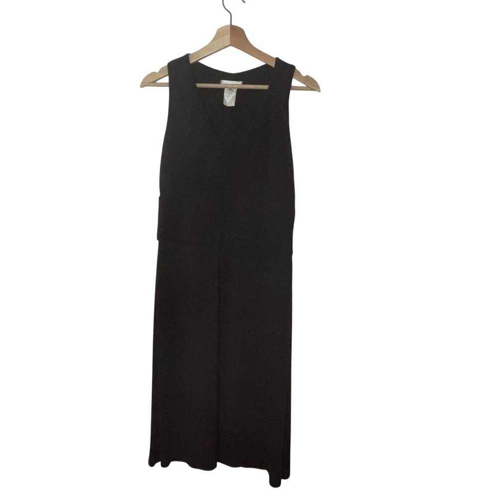 Celine Womens Brown Sleeveless V-Neck Mini Dress Size 44